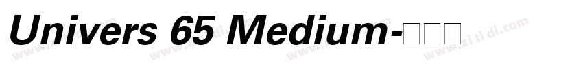 Univers 65 Medium字体转换